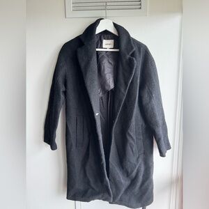 Black wool coat